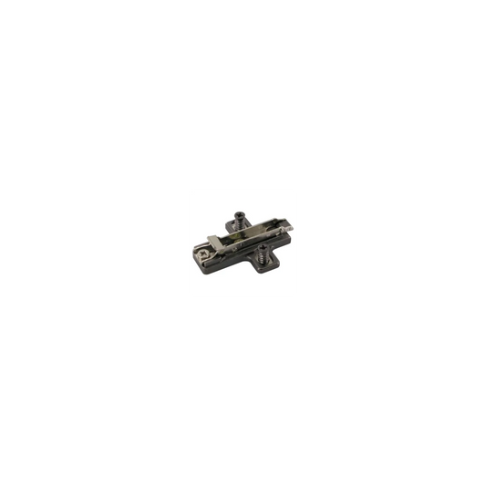 Salice Titanium Domi Snap-On Cross-Shaped, Dual Cam Adjust, Mounting Plates, Euro Screws